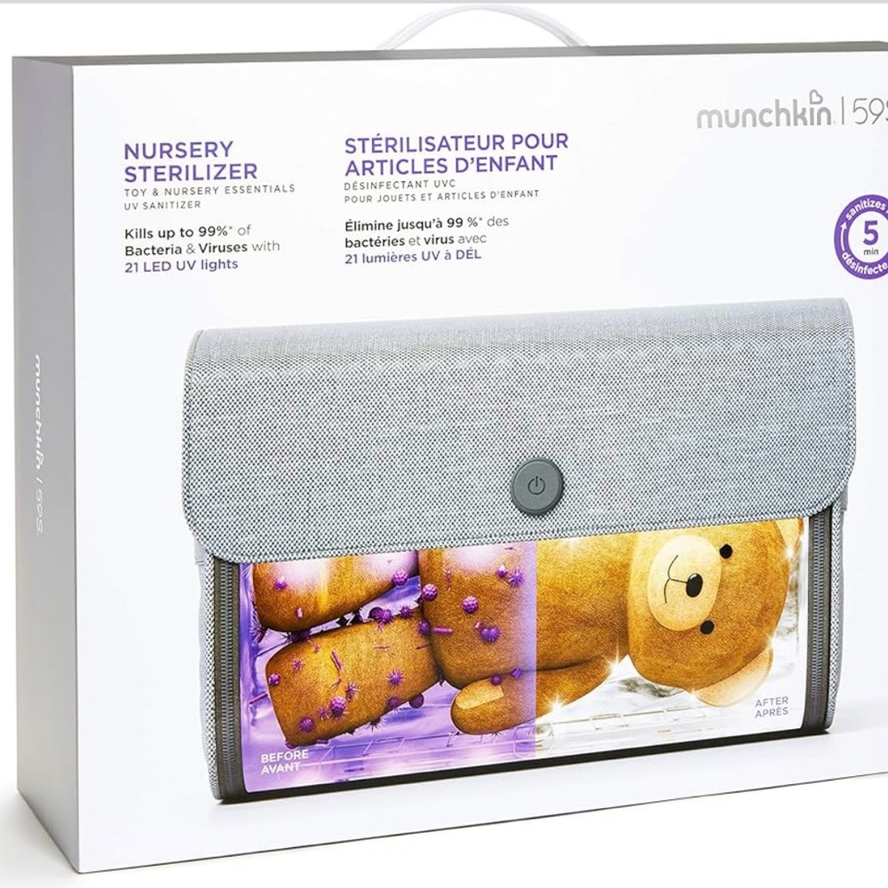 Munchkin Nursery Sterilizer - Gray and White